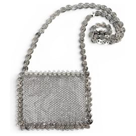 BOLSO VINTAGE PACO RABANNE 1969 POCHETTE PASTILLES CORREA DE METAL