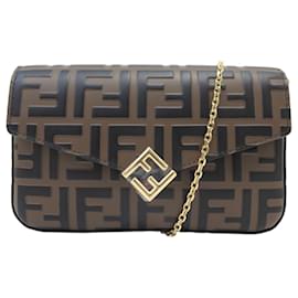 NUOVO ZAINO FENDI WALLET ON CHAIN FF DIAMONDS POCHETTE WOC POUCH BAG