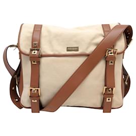 VINTAGE SAC A MAIN YVES SAINT LAURENT BESACE MESSENGER BANDOULIERE TOILE BAG - Yves Saint Laurent