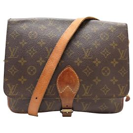 VINTAGE LOUIS VUITTON CARTOUCHIERE MM MONOGRAM CANVAS M51253 BORSA