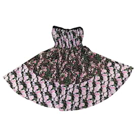 NUEVO VESTIDO GIVENCHY POPELINA CON FLORES 14P2024 M 38 ALGODÓN MULTICOLOR - Givenchy