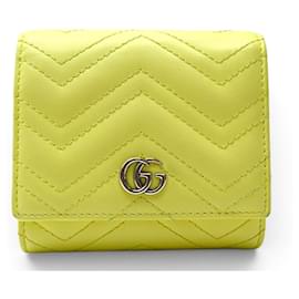 GUCCI GG MARMONT PM 598629 GELBE LEDERGELDBÖRSE