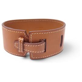 NEW HERMES BARENIA LEATHER FORCE BRACELET T18 20 MANCHETTE CUFF BANGLE - Hermès