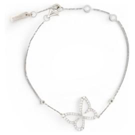 BRACELET MESSIKA BUTTERFLY DIAMANTS EN OR BLANC 18K 2.3G GOLD DIAMONDS BANGLE
