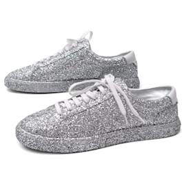 NUOVO SAINT LAURENT ANDY GLITTER 590027 SNEAKERS 39 - Saint Laurent