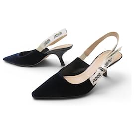 CHRISTIAN DIOR J'ADIOR SLINGBACK PUMPS 38.5 AUS SAMT SCHUHE