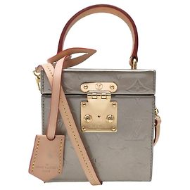 BORSA LOUIS VUITTON BLEECKER BOX in pelle vernice con tracolla handbag