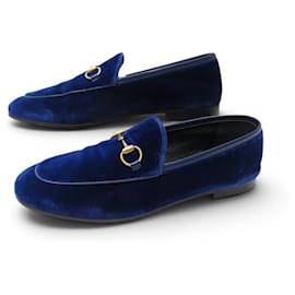 MOCASSINI GUCCI JORDAAN 431467 37.5 IT 38.5 FR VELOUTE LOAFERS