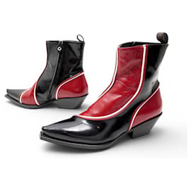 LOUIS VUITTON SANTIAG MATADOR 1A8CWF 38 LEDER ANKLE BOOTS 1600E