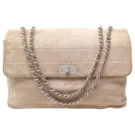 BORSA VINTAGE CHANEL MULTIPOCKETS REISSUE 2.55 Camoscio CHOCOLATE