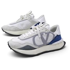 SNEAKERS VALENTINO GARAVANI NETRUNNER 42 TELA CAMELLO LOGO - Valentino