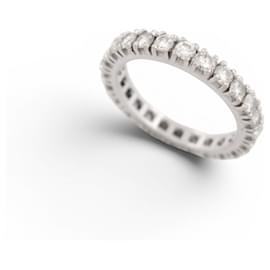 AMERIKANISCHER EHE-RING GRÖSSE 55 24 DIAMANTEN 2CT 18K WEISSGOLD 4.1GR DIAMONDS RING - Autre Marque