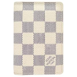 LOUIS VUITTON DAMIER AZURE ORGANIZADOR DE BOLSO PORTA CARTÕES - Louis Vuitton