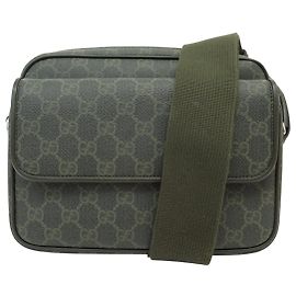 BORSA MESSENGER GUCCI 795479 IN TELA GG MONOGRAM KHAKI A TRACCOLA