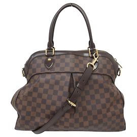 BORSA LOUIS VUITTON TREVI GM IN TELA DAMIER EBENE MARRONE