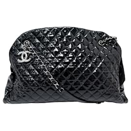 BORSA CHANEL BOWLING MADEMOISELLE pelle vernice trapuntata nera