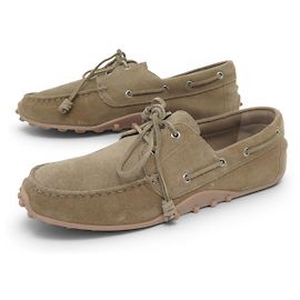 Hermès NUOVE SCARPE HERMES MEMBER H261947ZA 45 MOCASSINI in Scamosciato Boat Shoes