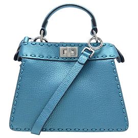 NEUE FENDI PEEKABOO ISEEU SELLERIA SMALL LEDER SCHULTERTASCHE