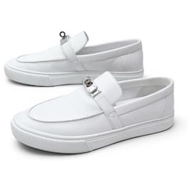 Hermès HERMES GAME SLIP ON SNEAKER H231727ZH 41 WEISSES LEDER SCHUHE