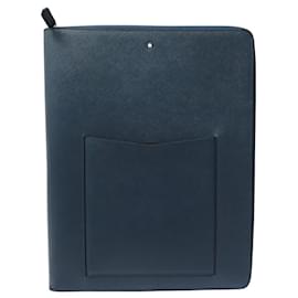 NEW MONTBLANC 128521 SARTORIAL BLUE LEATHER NOTEBOOK CASE - Montblanc