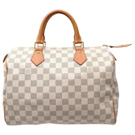 LOUIS VUITTON SPEEDY 30 TOILE DAMIER AZUR N41370 HAND BAG PURSE