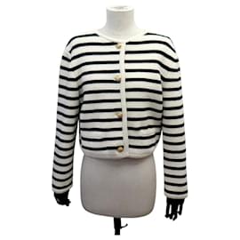NEUER CELINE CARDIGAN JACKE GESTREIFT 2A98S570P S 36 Wolle - Céline