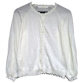 Autre Marque PINK HOUSE Strickjacke mit Punktmuster und Wellenrand