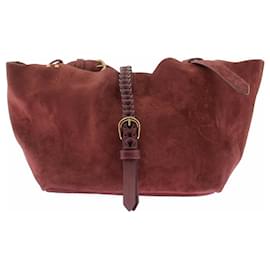 Jerome Dreyfuss Joseph S Shopper Tasche Dunkelrot Wildleder
