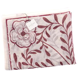 Eric Bompard Pareo estampado blanco y rojo