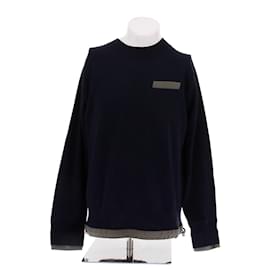 Sacai Wollpullover marineblau M
