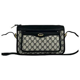 Sac à bandoulière en cuir à motif logo GG Vintage Gucci