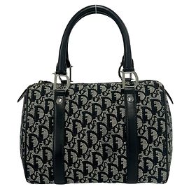 Borsa Christian Dior Vintage Trotter in tela e pelle