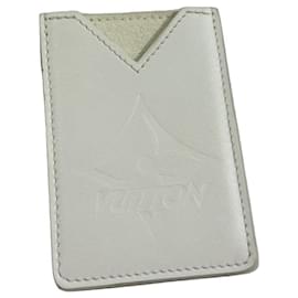 Weiße Leder-Kartenetui Louis Vuitton