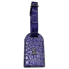 Portachip di viaggio in pelle esotica viola Louis Vuitton