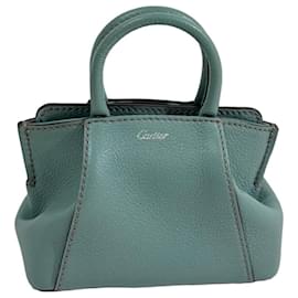 Micro C Cartier Handtasche aus mintgrünem Taurillon-Leder