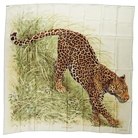 Hermès Hermes Panthera Pardus Seidentuch 140 GM Schal von Robert Dallet