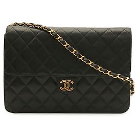 Bolsa de Ombro Chanel Matelassé Coco Mark Chain
