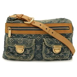 Borsa a tracolla Louis Vuitton Monogram Denim Baggy PM