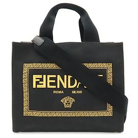 FENDI x FENDACE Collaboration Versace Tote Bag/Schultertasche
