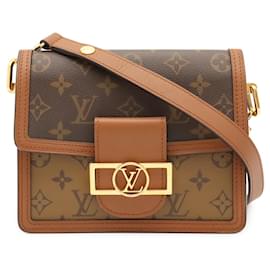 Borsa a tracolla Louis Vuitton Monogram Reverse Dauphine MM