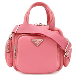 Borsa a mano Triangle Prada in rosa Begonia