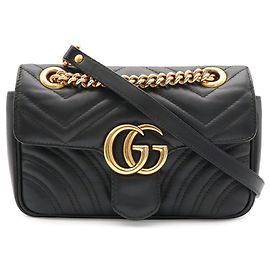 Borsa a tracolla Gucci GG Marmont con catena