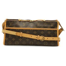 Borsa a tracolla lunga Louis Vuitton Monogram Popincourt