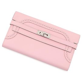 Hermès Cartera larga Hermes Kelly en Rose Sakura