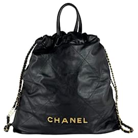 Mochila de cuero Chanel