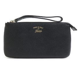 Clutch in pelle nera Gucci