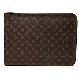 Louis Vuitton Poche Documents Portfolio Marrone Monogram