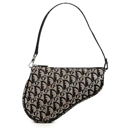 Pochette Saddle in tela Diorissimo nera Mini Dior
