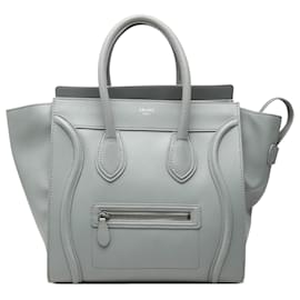 Celine Gray Mini Leder-Luggage-Tote - Céline