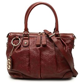 Borsa Gucci Red Guccissima Sukey